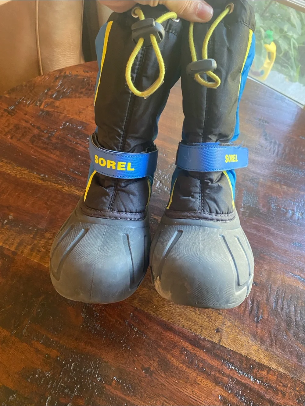 Sorel big kid flurry winter boot youth size 3 blue waterproof warm